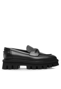 Loafersy AGL. Kolor: czarny