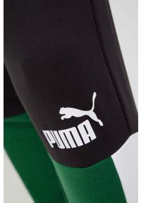 Puma spodnie dresowe męskie kolor czarny z nadrukiem. Kolor: czarny. Materiał: dresówka. Wzór: nadruk #4