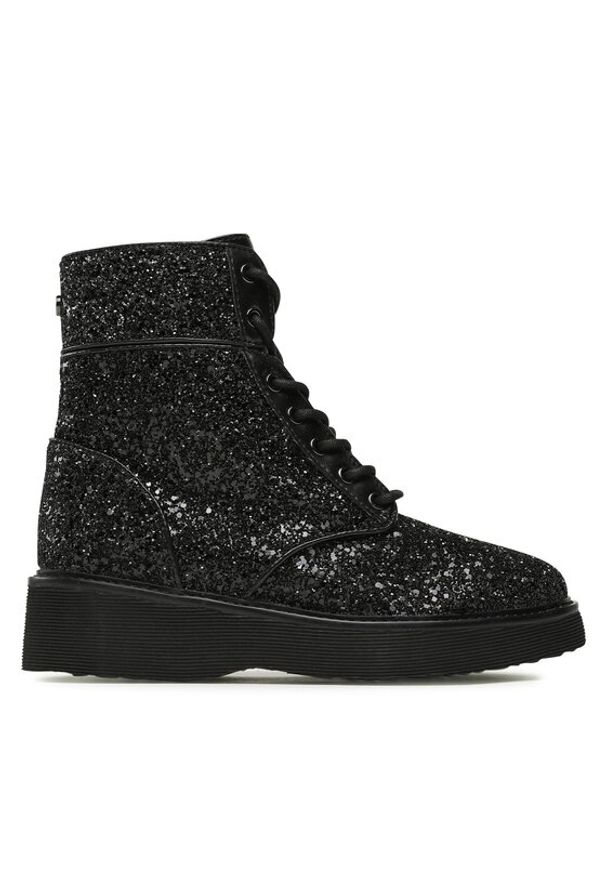 MICHAEL Michael Kors Botki Aniya Lug Bootie 40F3AYFEED Czarny. Kolor: czarny