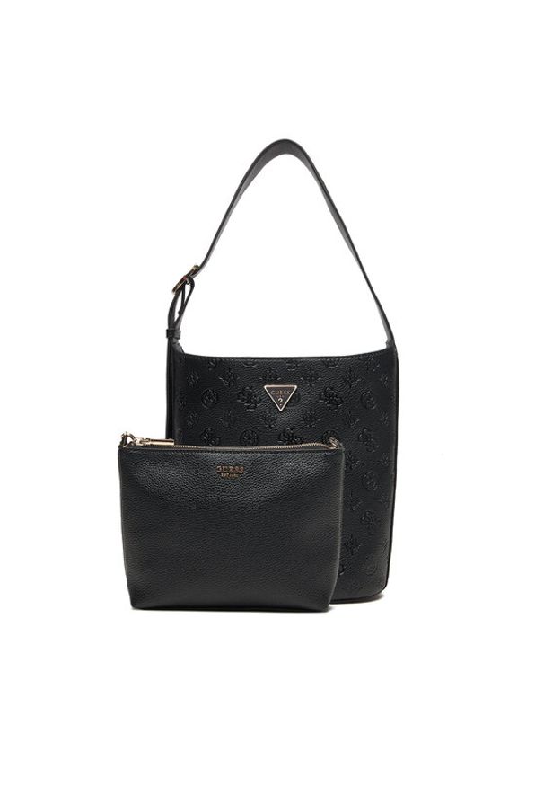Guess Torebka Cresidia II HWPD98 88040 Czarny. Kolor: czarny. Materiał: skórzane