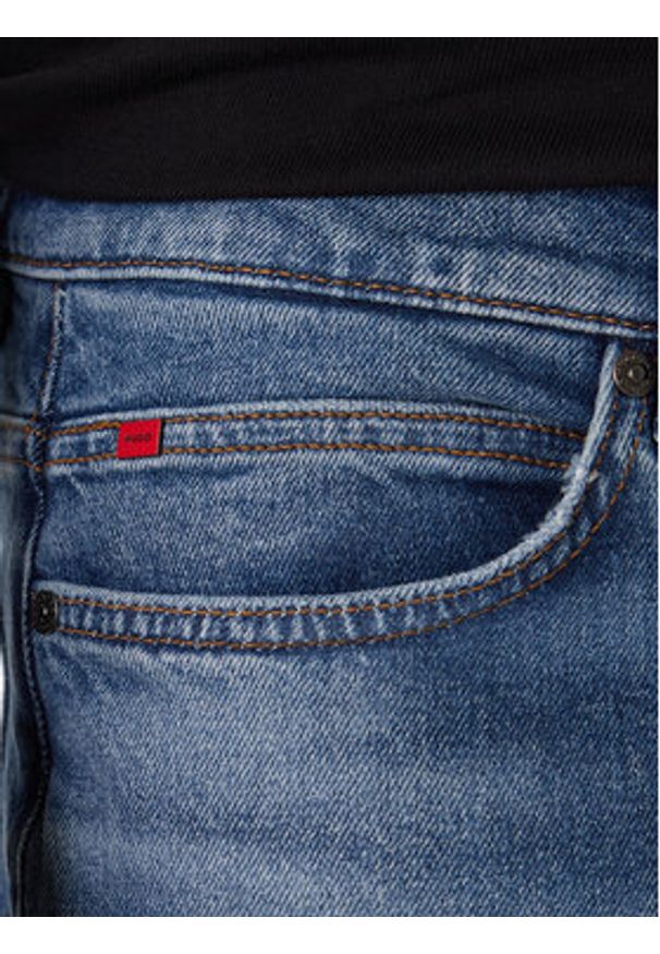Hugo - HUGO Jeansy 50555181 Niebieski Regular Fit. Kolor: niebieski