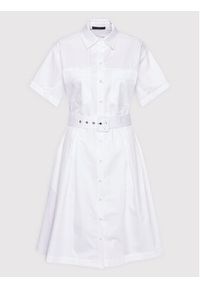 Guess Sukienka koszulowa Selene W2GK84 WDXM0 Biały Regular Fit. Kolor: biały. Materiał: bawełna. Typ sukienki: koszulowe #3