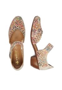 Rieker Półbuty 43753-91 Beżowy. Kolor: beżowy. Materiał: zamsz, skóra #6