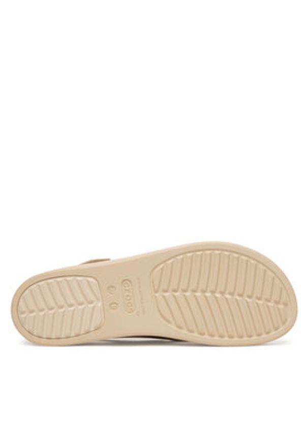 Crocs Sandały Brooklyn 4U Cross Strap Sandal 212254 Beżowy. Kolor: beżowy