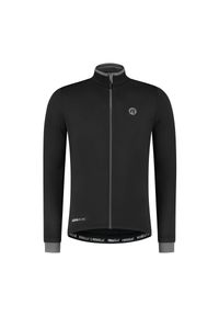 ROGELLI - Koszulka rowerowa męska Rogelli Essential z długim rękawem, ocieplana. Kolor: czarny, szary, wielokolorowy. Długość rękawa: długi rękaw. Długość: długie. Sport: kolarstwo #1