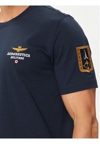 Aeronautica Militare T-Shirt 241TS2230J592 Granatowy Regular Fit. Kolor: niebieski. Materiał: bawełna