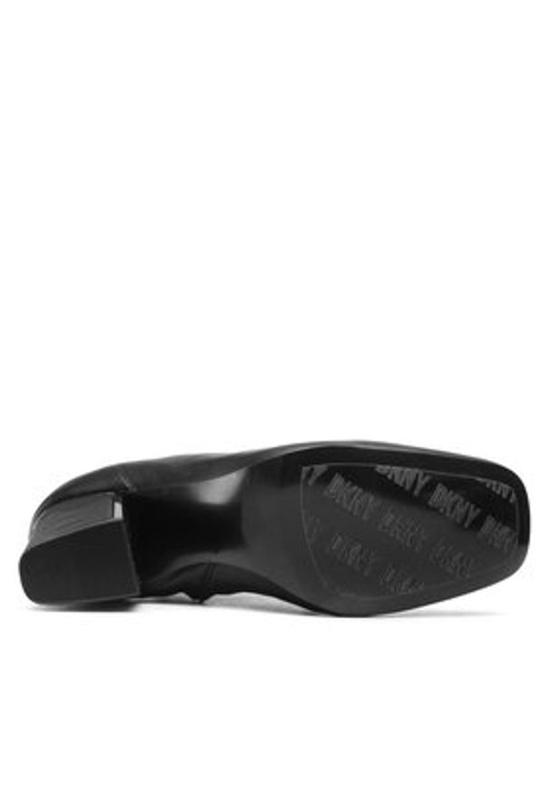DKNY Botki Cavale K3214434 Czarny. Kolor: czarny. Materiał: skóra