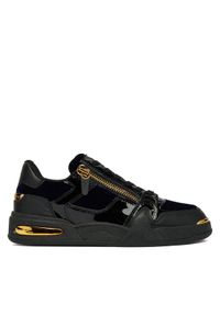 Giuseppe Zanotti Sneakersy RU50026/001 Czarny. Kolor: czarny. Materiał: skóra