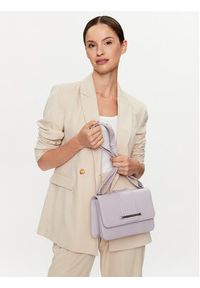Calvin Klein Torebka Bar Hardware Shoulder Bag Md K60K610734 Fioletowy. Kolor: fioletowy. Materiał: skórzane #3