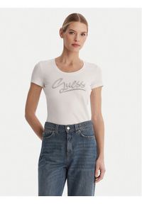 Guess T-Shirt W6RI24 J1314 Biały Regular Fit. Kolor: biały. Materiał: bawełna #1
