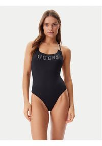 Guess Strój kąpielowy E5GJ53 MC040 Czarny. Kolor: czarny. Materiał: syntetyk