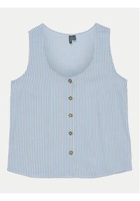 Vero Moda Top Bumpy 10325830 Błękitny Standard Fit. Kolor: niebieski. Materiał: wiskoza #4