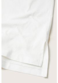 mango - Mango - T-shirt bawełniany Pstcolor. Okazja: na co dzień. Kolor: biały. Materiał: bawełna. Styl: casual #6