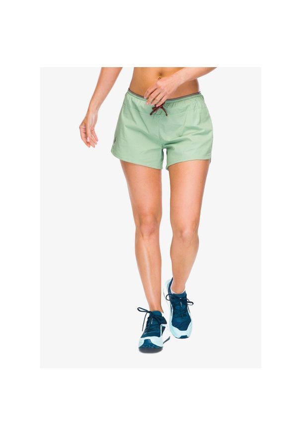 Spodenki do biegania damskie Black Diamond Distance Shorts. Kolor: zielony. Długość: krótkie