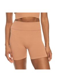 Spodenki turystyczne damskie Roxy Chill Out Seamless Biker. Kolor: brązowy. Materiał: nylon, elastan. Sport: turystyka piesza #1