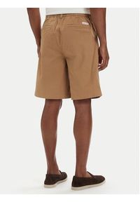 Calvin Klein Jeans Szorty materiałowe LV04RF612G Beżowy ciemny Regular Fit. Kolor: beżowy. Materiał: bawełna #5