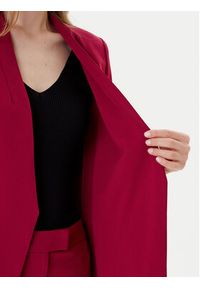 DKNY Marynarka P9RCAAWI Bordowy Regular Fit. Kolor: czerwony. Materiał: syntetyk #4