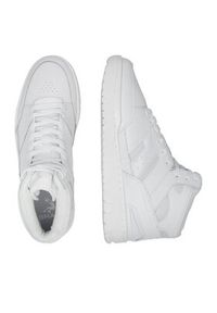 Shaq - SHAQ Buty do koszykówki BREAKER MID AQ95013M-W Biały. Kolor: biały. Materiał: skóra. Sport: koszykówka #6