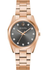 Zegarek Bulova Zegarek damski Bulova 97P156 CYRKONIE różowe złoto. Kolor: złoty, wielokolorowy, różowy #1