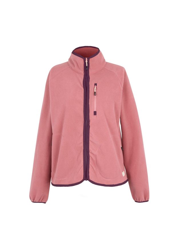 Regatta - Bluza Polarowa Damska Pełen Suwak Frankie. Kolor: czerwony, wielokolorowy, różowy. Materiał: polar. Sezon: zima