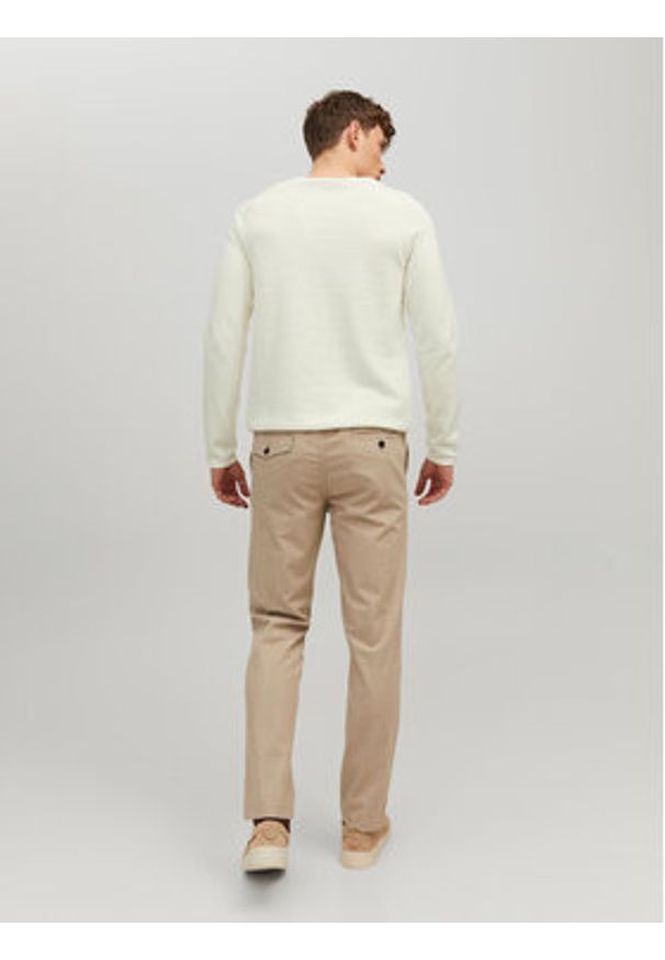 Jack & Jones - Jack&Jones Sweter 12157321 Écru Regular Fit. Materiał: bawełna