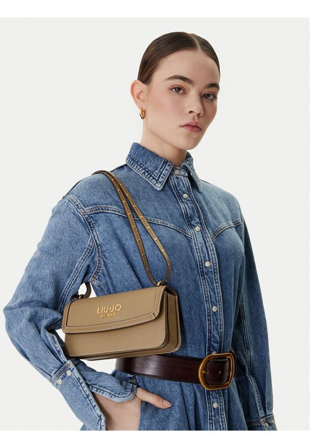Liu Jo Torebka AA6073 E1012 Beżowy. Kolor: beżowy. Materiał: skórzane