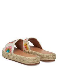 DeeZee Espadryle 8-730-4 Écru. Kolor: kremowy. Materiał: materiał #3