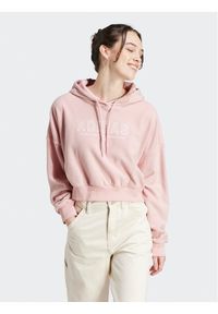 Adidas - adidas Bluza IR8368 Różowy Oversize. Kolor: różowy. Materiał: syntetyk #1