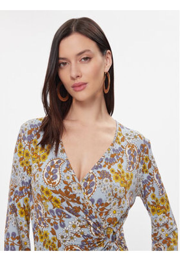 Weekend Max Mara Sukienka codzienna Staffa 2415621061 Niebieski Regular Fit. Okazja: na co dzień. Kolor: niebieski. Materiał: wiskoza. Typ sukienki: proste. Styl: casual