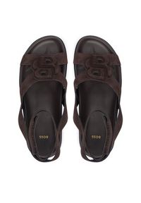 BOSS Sandały Freyah 50563358 Brązowy. Kolor: brązowy. Materiał: zamsz, skóra #3