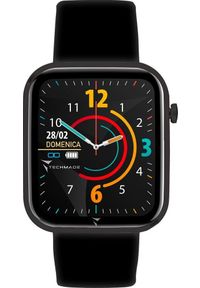 Smartwatch Techmade Smartwatch męski Techmade TM-HAVA-FBK czarny pasek. Rodzaj zegarka: smartwatch. Kolor: czarny