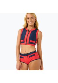 RIPCURL - Dół od stroju kąpielowego Rip Curl Noughties Low Rise Victoria Vergara. Kolor: niebieski