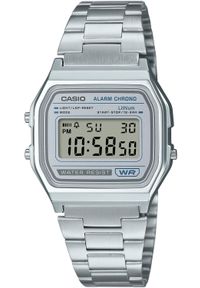 Zegarek EDIFICE Zegarek męski Casio A158WEA-7EF srebrny. Kolor: srebrny #1