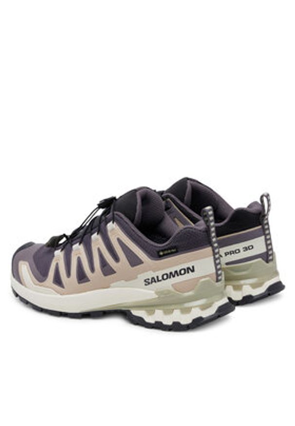 salomon - Salomon Trekkingi Xa Pro 3D V9 Gore-Tex L47744700 Fioletowy. Kolor: fioletowy. Materiał: materiał