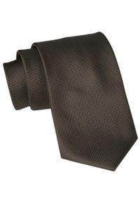 Męski Krawat Angelo di Monti - Brązowy. Kolor: wielokolorowy, beżowy, brązowy. Materiał: tkanina. Styl: wizytowy, elegancki