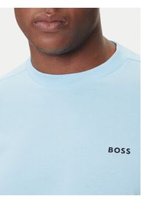 BOSS T-Shirt 50506373 Błękitny Regular Fit. Kolor: niebieski. Materiał: bawełna #5