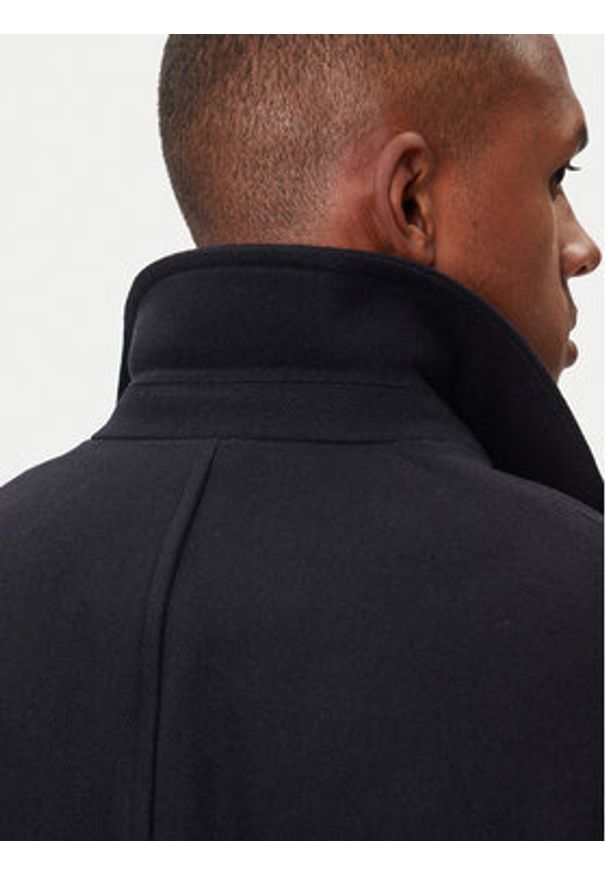 Armani Exchange Płaszcz wełniany XM001121 AF18943 UB101 Granatowy Regular Fit. Kolor: niebieski. Materiał: syntetyk