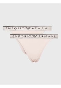 Emporio Armani Underwear Komplet 2 par stringów 164522 2F221 00470 Beżowy. Kolor: beżowy. Materiał: wiskoza #1