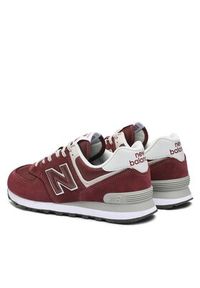 New Balance Sneakersy ML574EVM Bordowy. Kolor: czerwony. Materiał: zamsz, skóra. Model: New Balance 574 #3