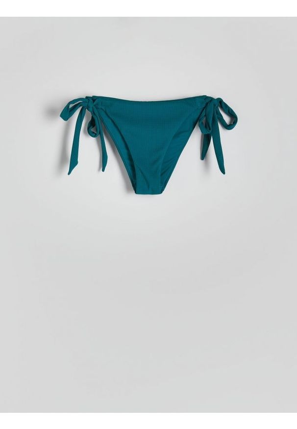 Reserved - Dół od bikini - zielony. Kolor: zielony. Materiał: materiał