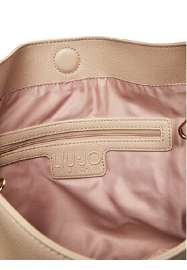 Liu Jo Torebka Ecs M Hobo AF5058 E0058 Beżowy. Kolor: beżowy. Materiał: skórzane