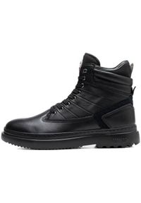 Buty do chodzenia męskie Colmar Snower Premium. Wysokość cholewki: za kostkę. Zapięcie: sznurówki. Kolor: czarny. Materiał: guma, syntetyk, nylon, zamsz, materiał, skóra. Szerokość cholewki: normalna. Sport: turystyka piesza