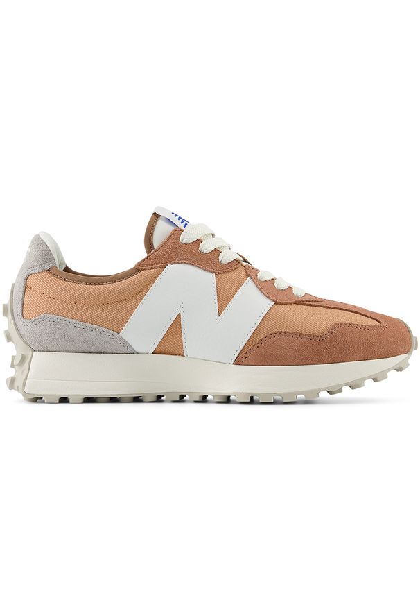 Buty unisex New Balance U327CI – pomarańczowe. Okazja: na co dzień. Kolor: pomarańczowy. Materiał: zamsz, skóra, materiał, guma. Szerokość cholewki: normalna