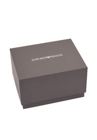 Emporio Armani Zestaw zegarek i bransoletka Paolo Gift Set AR80070SET Czarny. Kolor: czarny