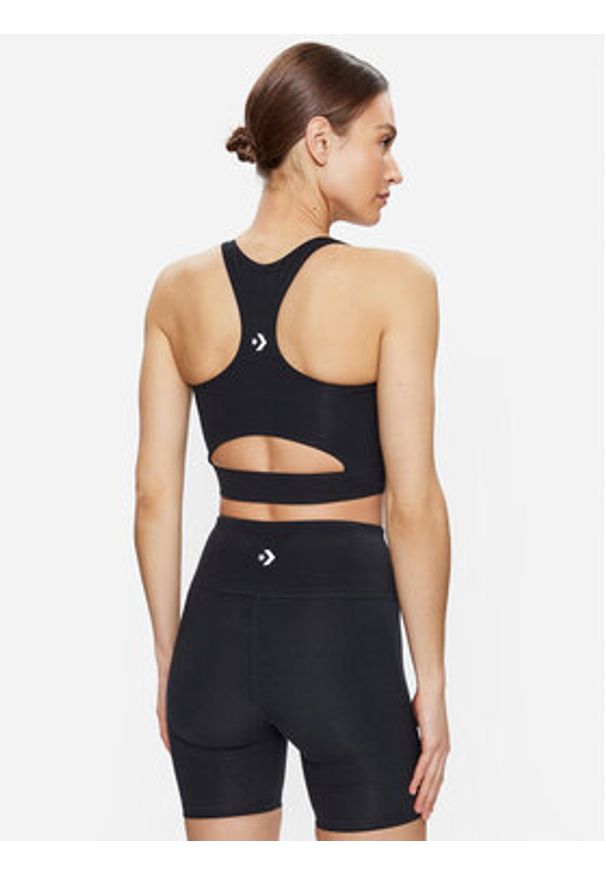 Converse Biustonosz top Wordmark 10024540-A01 Czarny. Kolor: czarny. Materiał: bawełna