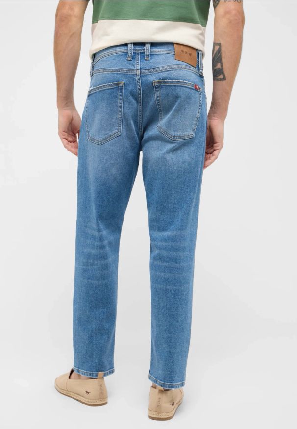 Męskie Spodnie Jeansowe Mustang Style Denver Tapered Denim Blue 1016327 5000 583