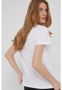 Answear Lab t-shirt bawełniany kolor biały. Okazja: na co dzień. Kolor: biały. Materiał: bawełna. Długość rękawa: krótki rękaw. Długość: krótkie. Wzór: haft. Styl: wakacyjny #2