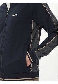 BOSS Bluza 50540792 Granatowy Regular Fit. Kolor: niebieski. Materiał: syntetyk #3