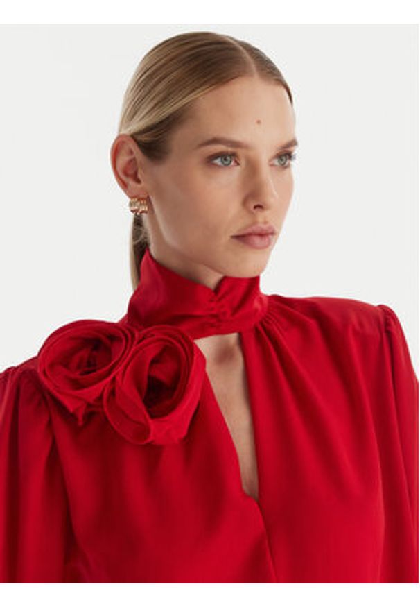 ACCESS FASHION Bluzka 54-2063-171 Czerwony Regular Fit. Kolor: czerwony. Materiał: syntetyk