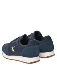 Calvin Klein Jeans Sneakersy Retro Runner Sock Lace Up Ny-Su YM0YM01326 Granatowy. Kolor: niebieski. Materiał: materiał #3